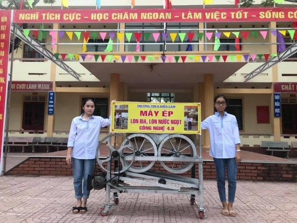 KHKT   MÁY ÉP VỎ LON BIA